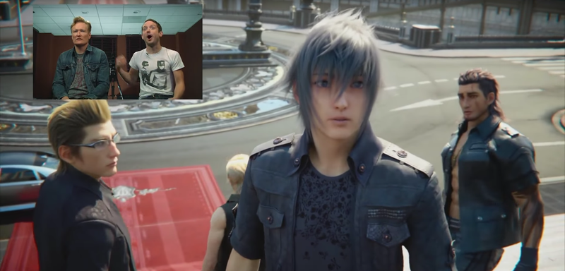 Illustration for article titled Conan o'Brien destroza Final Fantasy XV sacando a relucir sus momentos más ridículos